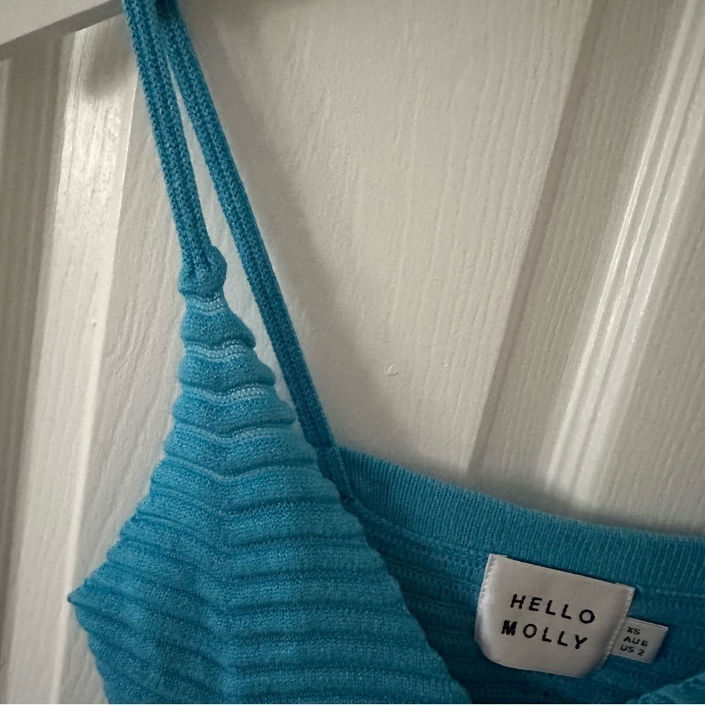 Blue Knit Dress - Picture 9 of 15